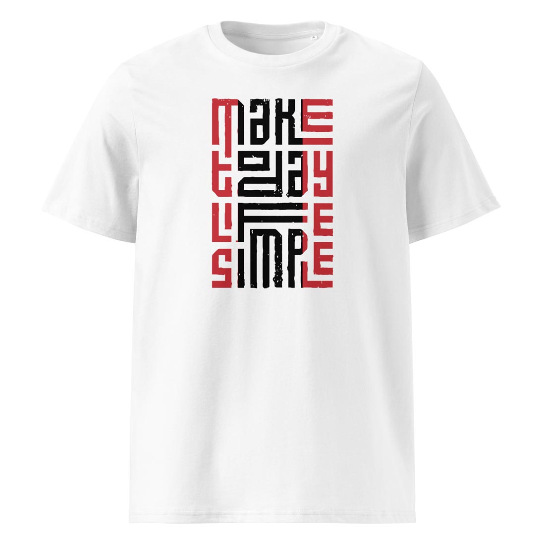 tričko Make today life simple – Organická bavlna Stanley/Stella. Fleekfox. barva bílá