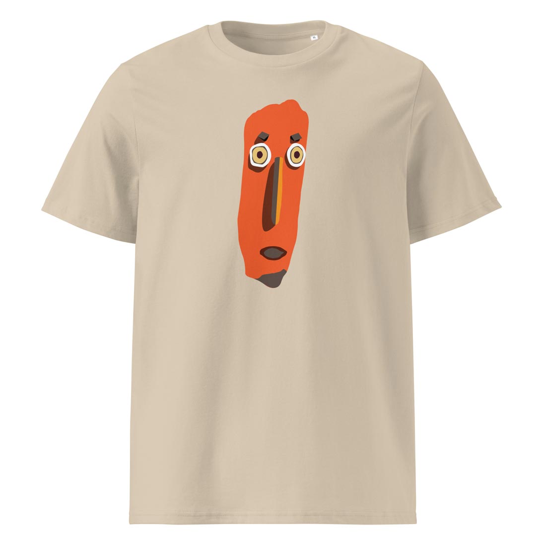 MASK – tričko z bio bavlny s výrazem, který řekne vše za tebe | FleekFox v barvě Desert Dust