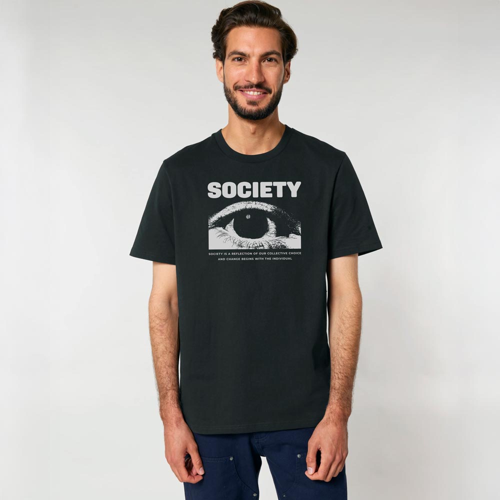 SOCIETY – statement tričko z bio bavlny | FleekFox v barvě