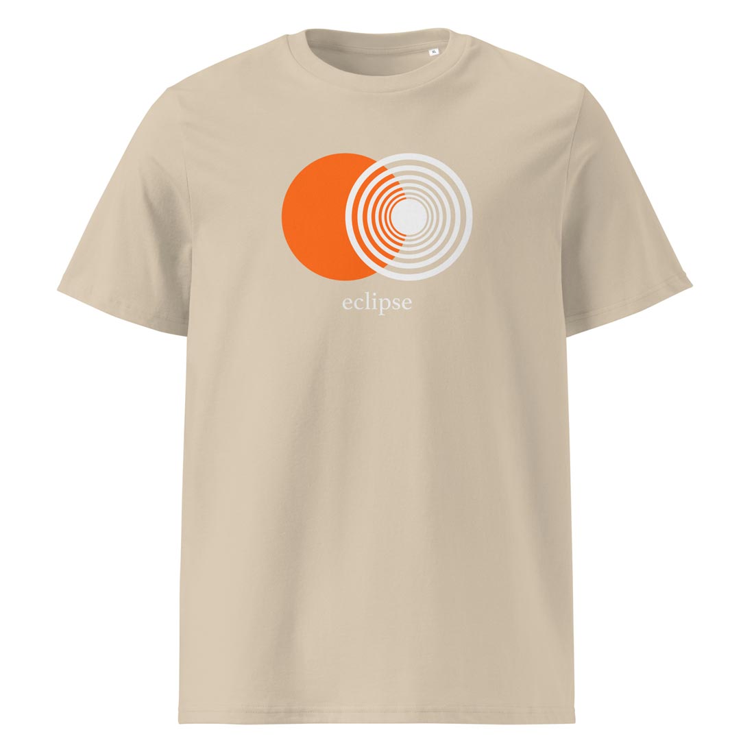 ECLIPSE – streetwear tričko z bio bavlny | FleekFox v barvě Desert Dust