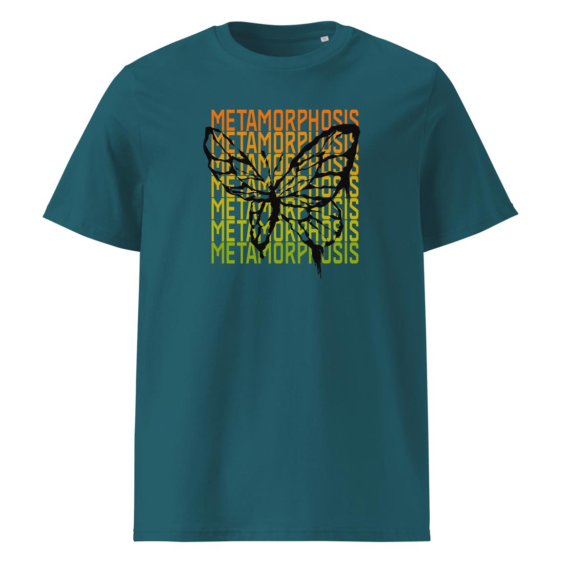 METAMORPHOSIS – streetwear tričko s motivem proměny z bio bavlny | FleekFox v barvě Stargazer