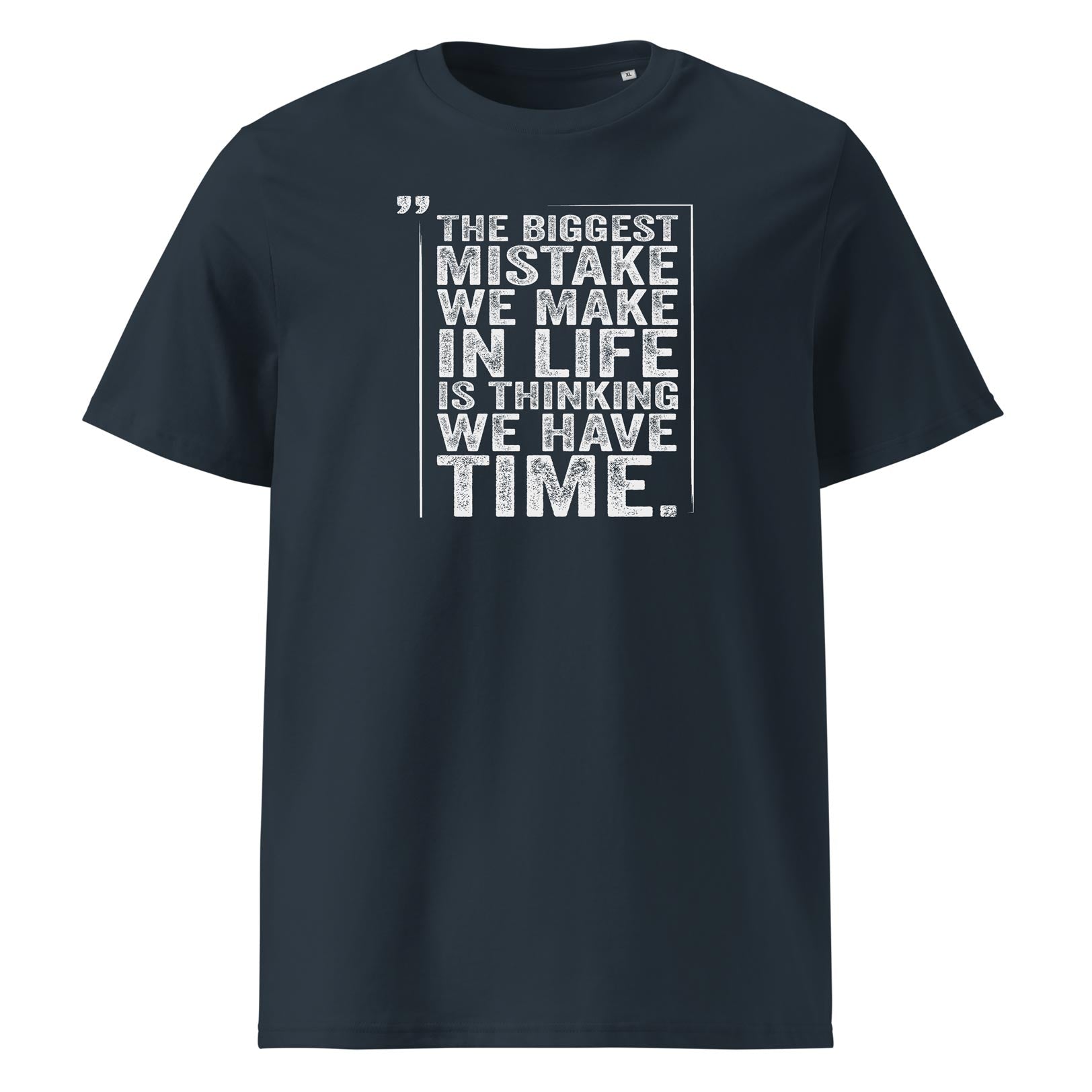 THE BIGGEST MISTAKE – streetwear tričko z bio bavlny | FleekFox v barvě India Ink Grey