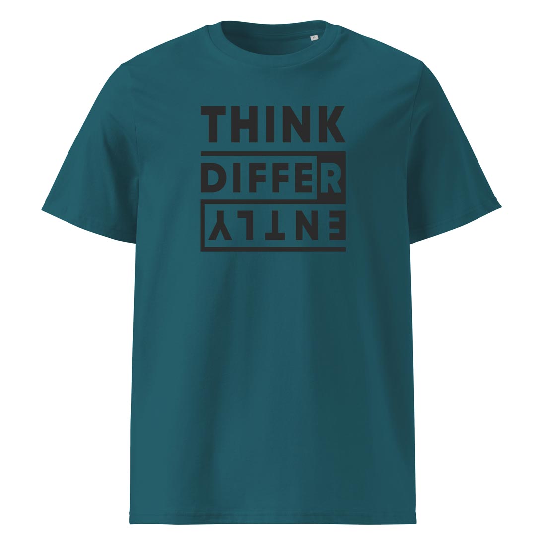 THINK DIFFERENTLY – tričko z bio bavlny pro ty, co vidí svět jinak | FleekFox v barvě Stargazer