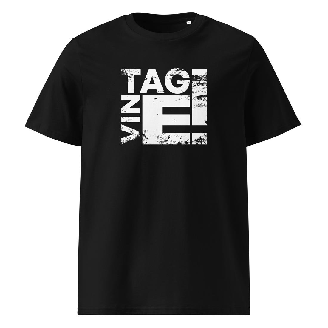 VINTAGE – streetwear tričko z bio bavlny, co vypadá, že už něco zažilo | FleekFox v barvě Black