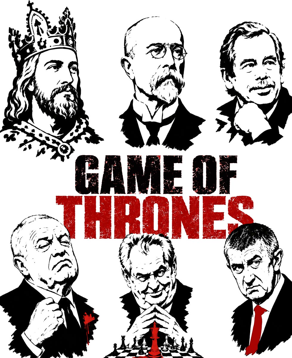 tričko GAME OF THRONES – Česká hra o moc v barvě