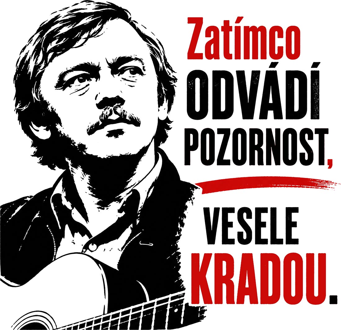 tričko KAREL KRYL – Zatímco odvádí pozornost, kradou v barvě