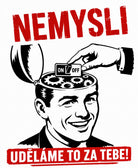 tričko NEMYSLI v barvě