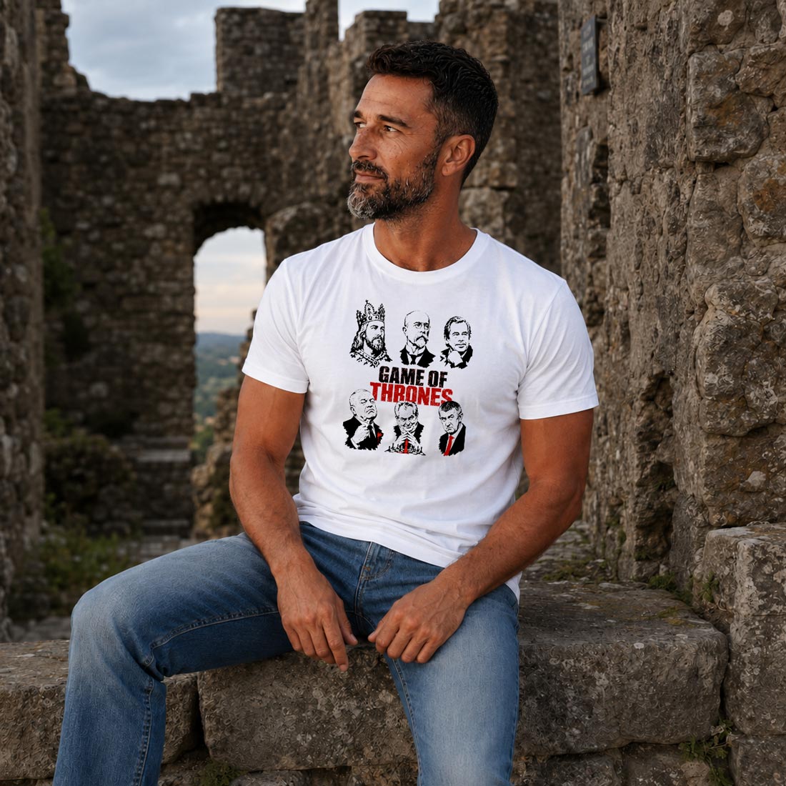 tričko GAME OF THRONES – Česká hra o moc v barvě