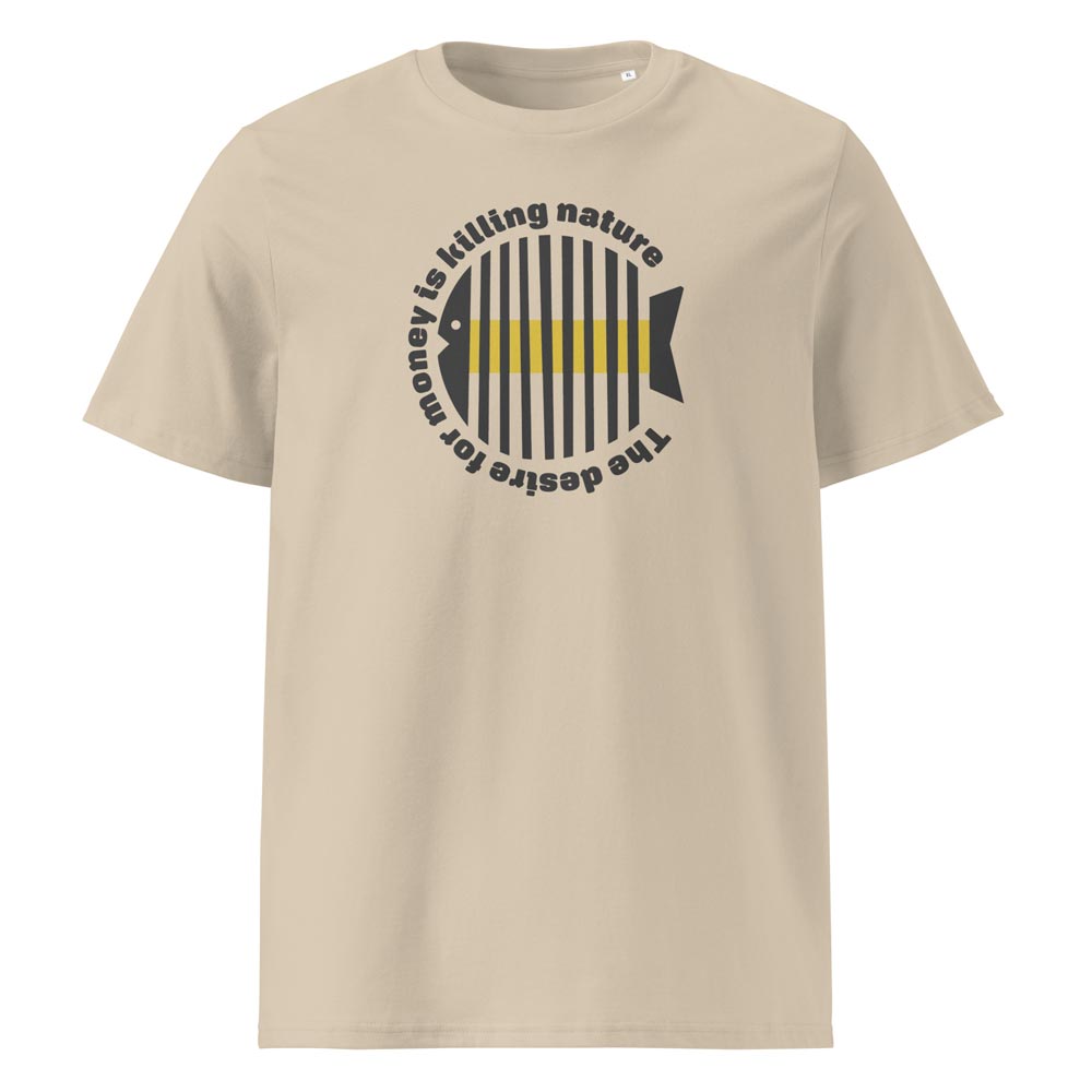 MONEY TRAP – eko tričko z bio bavlny Stanley/Stella s jednoduchou myšlenkou, že peníze nejsou všechno | FleekFox v barvě Desert Dust