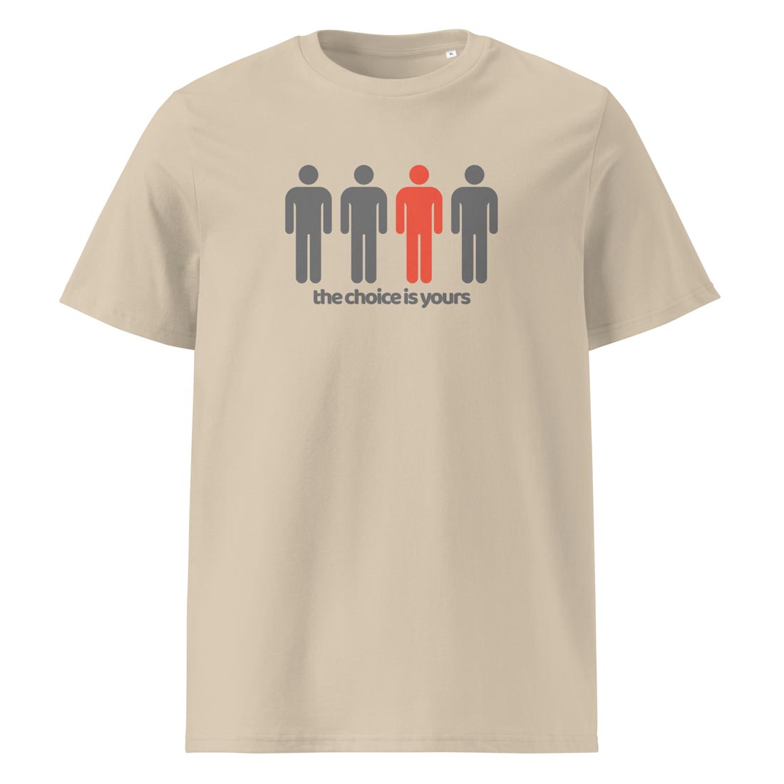 THE CHOICE IS YOURS – streetwear tričko z bio bavlny | FleekFox v barvě