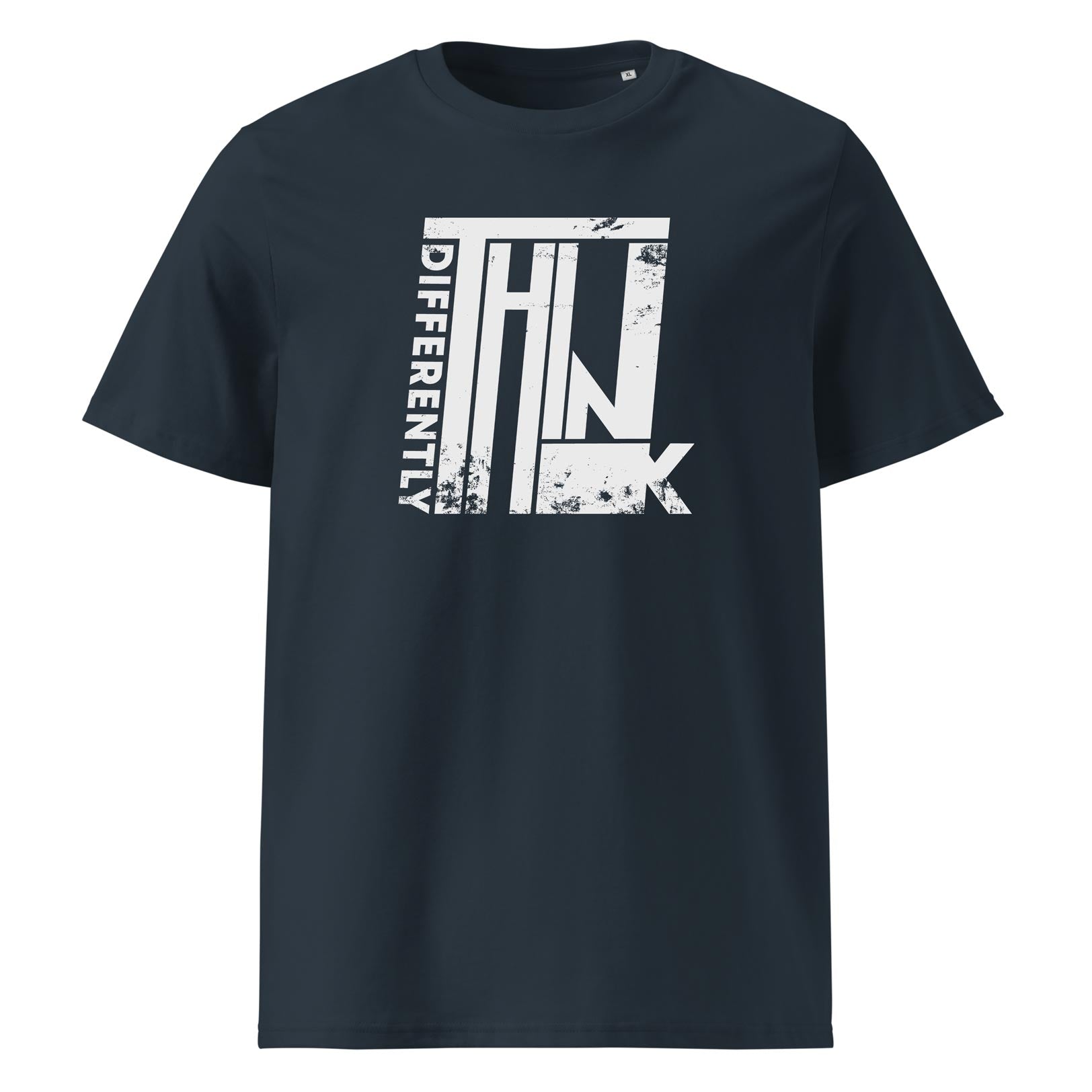 THINK DIFFERENTLY – streetwear tričko z bio bavlny pro ty, co dělají věci po svém | FleekFox v barvě India Ink Grey