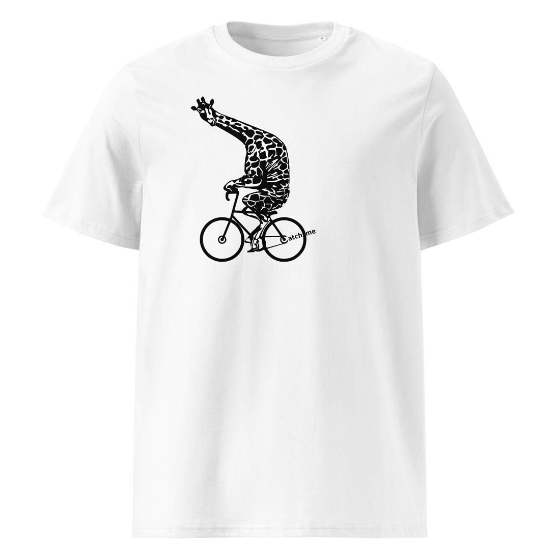 ŽIRAFA NA KOLE – tričko z bio bavlny pro ty, co mají rádi nadhled | FleekFox v barvě White