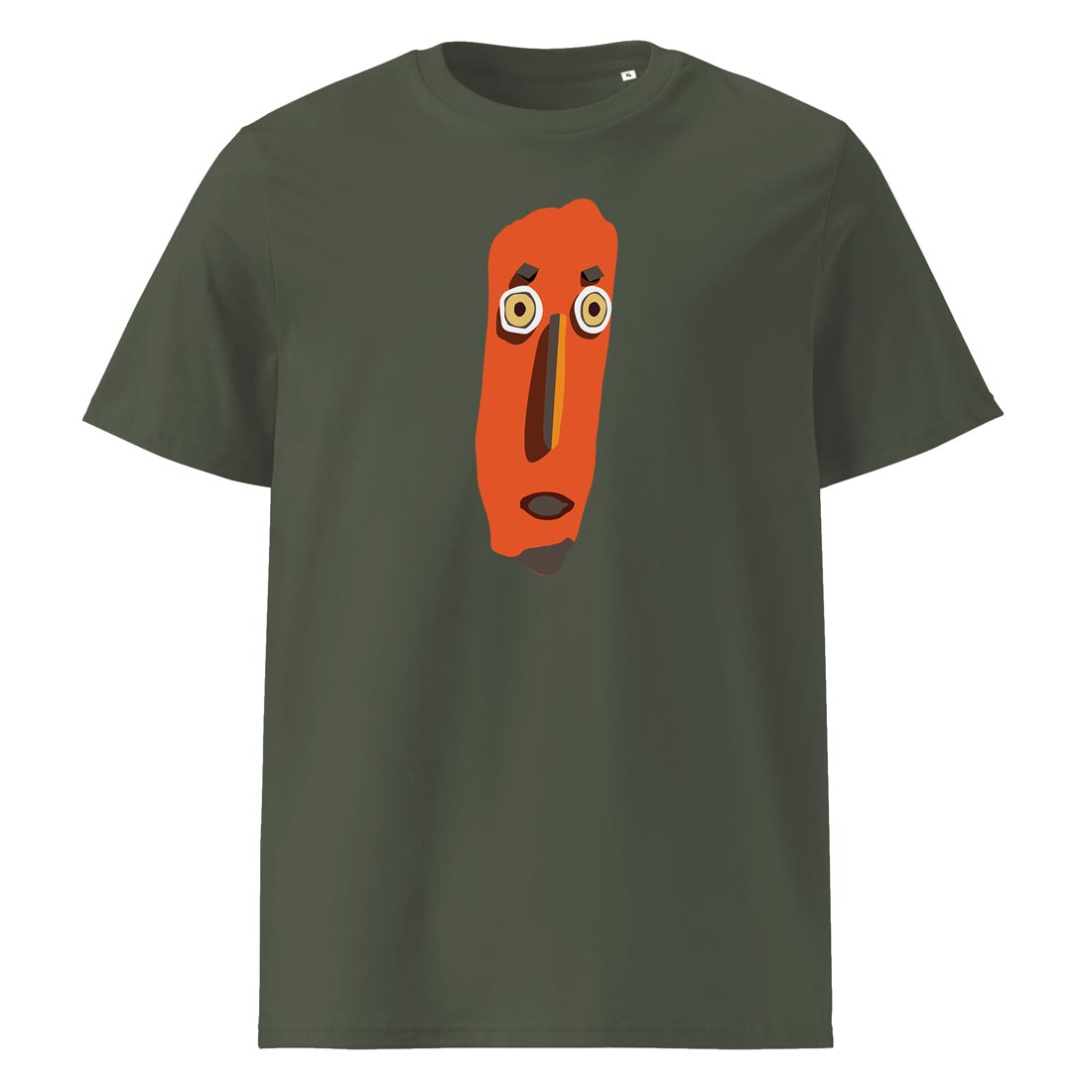 MASK – tričko z bio bavlny s výrazem, který řekne vše za tebe | FleekFox v barvě Khaki