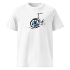 ART BIKE – streetwear tričko z bio bavlny pro cyklisty s duší umělce | FleekFox v barvě White