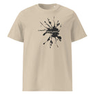 DON'T PANIC – streetwear tričko z bio bavlny. | FleekFox v barvě Desert Dust