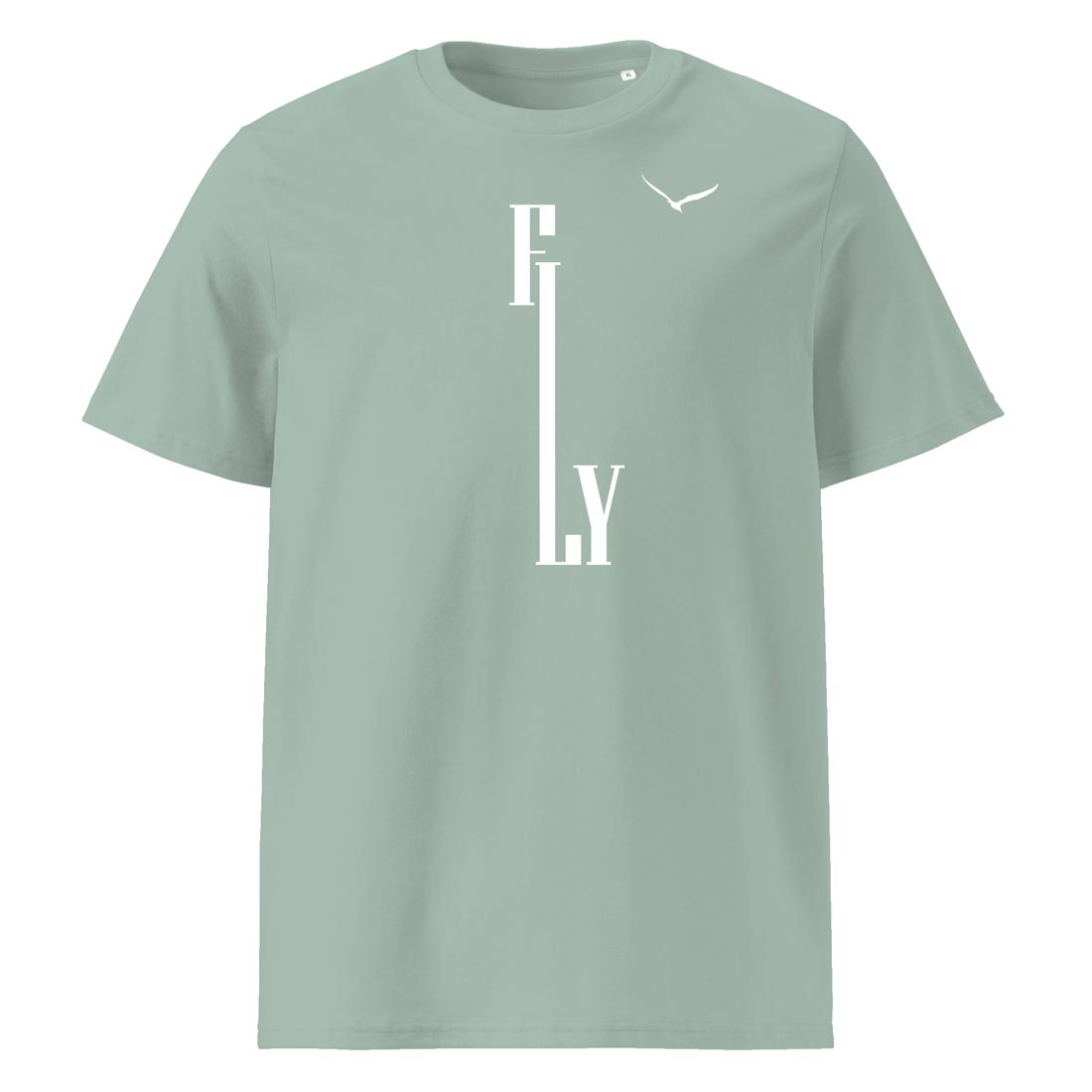 FLY – minimalistické tričko z bio bavlny pro ty, co chtějí vzlétnout | FleekFox v barvě Aloe 3XL