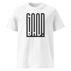 GOOD / BAD – tričko z bio bavlny s optickým efektem pro ty, co nejsou vždycky v lati | FleekFox v barvě White