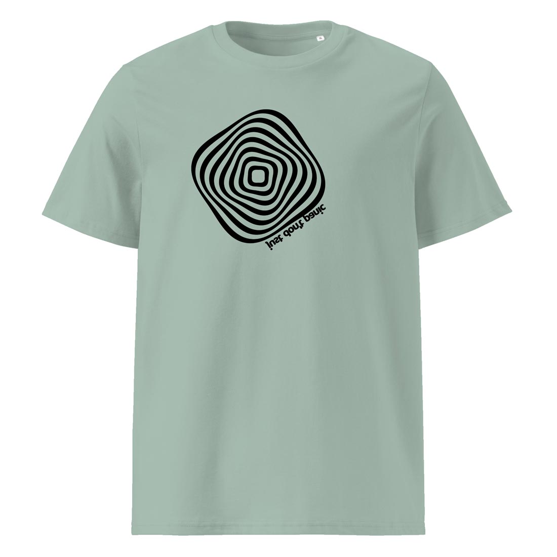 HYPNOTIZING – streetwear tričko z bio bavlny s optickým efektem | FleekFox v barvě Aloe