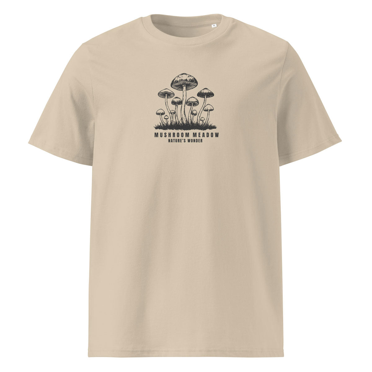 tričko Mushroom meadow – Organická bavlna Stanley/Stella. Fleekfox. barva Desert dust