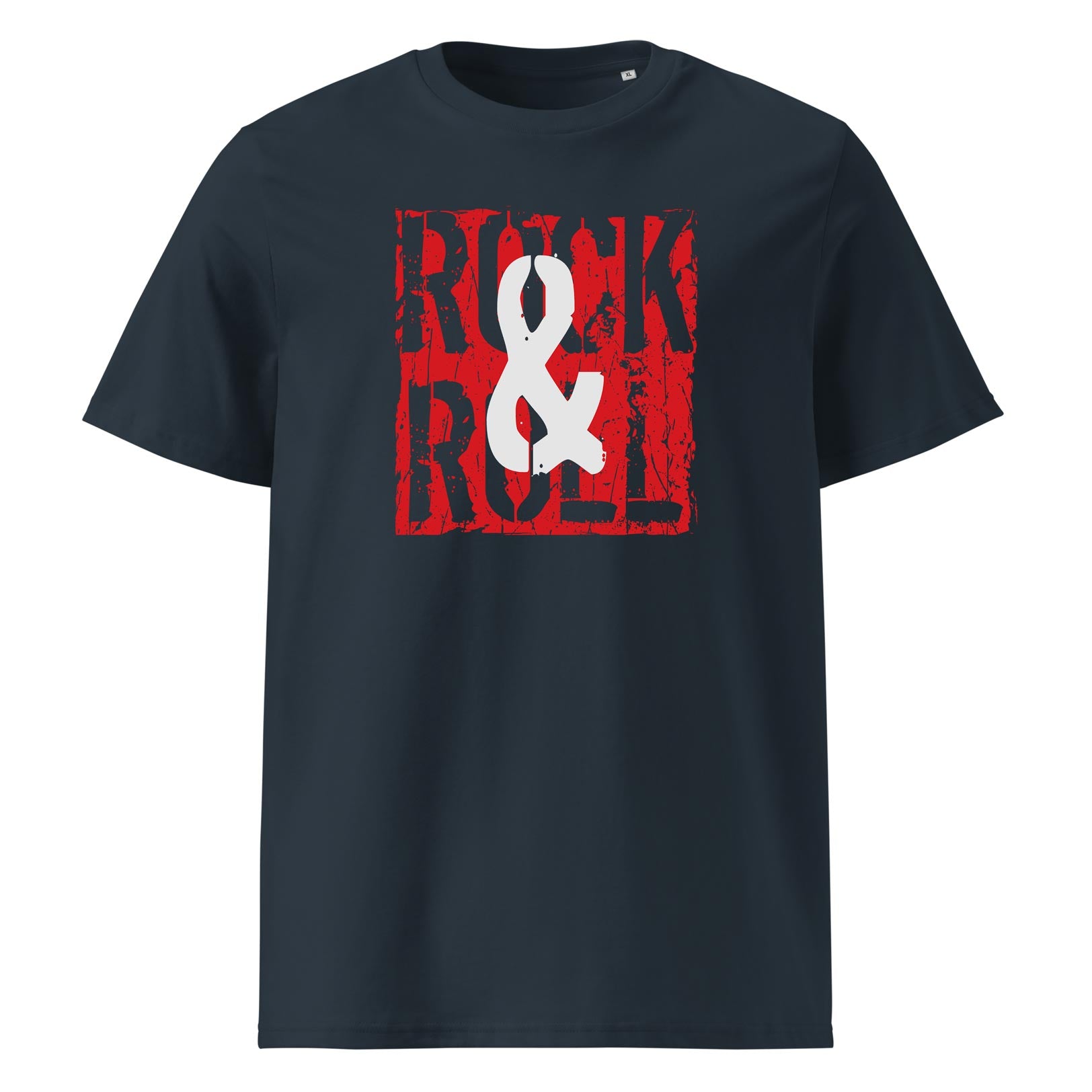 ROCK & ROLL – vintage tričko z bio bavlny pro ROCK&ROLL týpky | FleekFox v barvě India Ink Grey