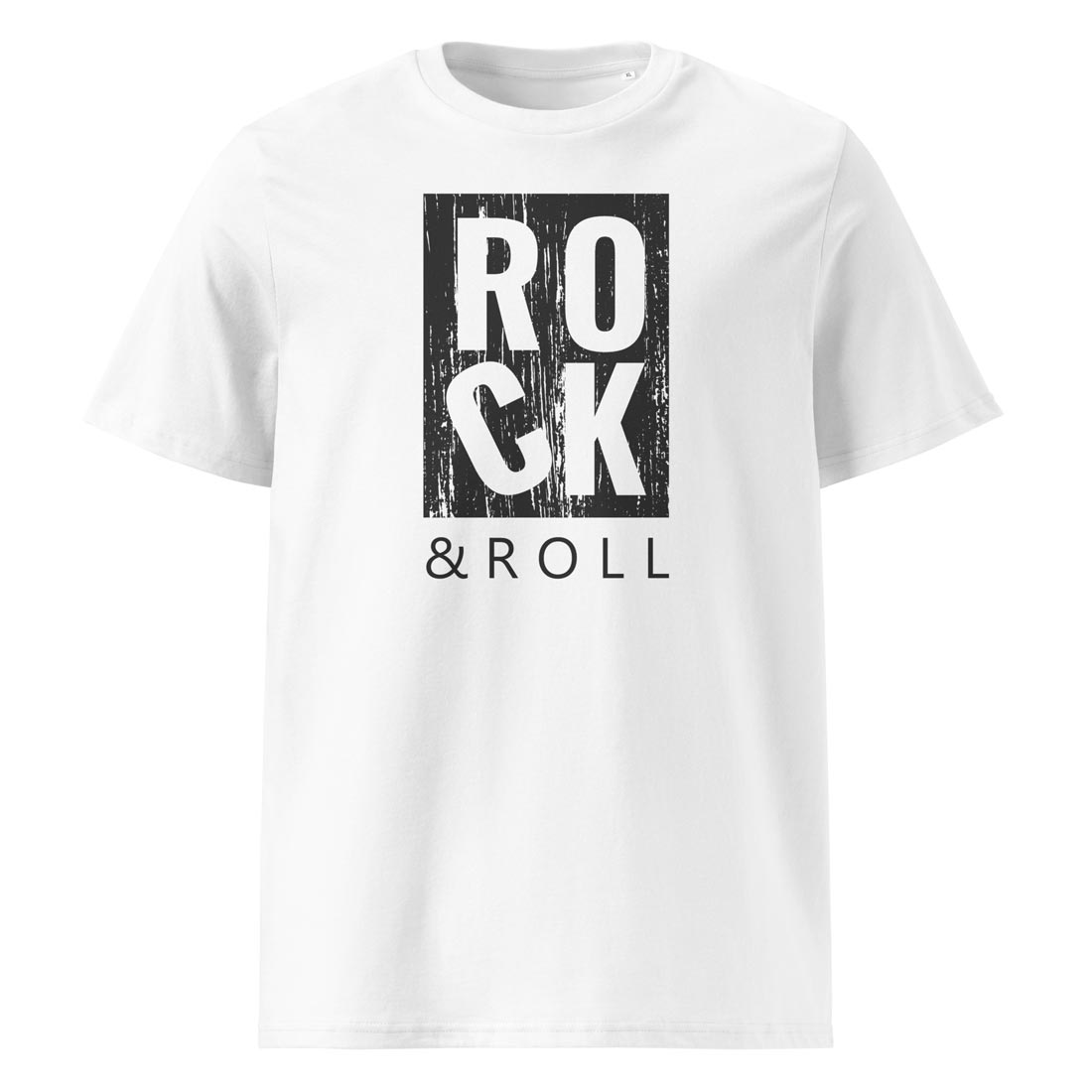 ROCK & ROLL – streetwear tričko pro hudební rebely | FleekFox v barvě White