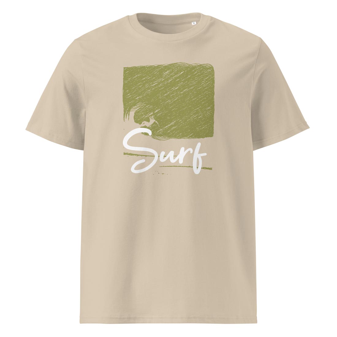 SURF – streetwear tričko z bio bavlny pro ty, co radši chytají vlny než stres | FleekFox v barvě