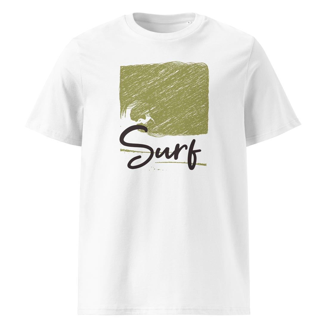 SURF – streetwear tričko z bio bavlny pro ty, co radši chytají vlny než stres | FleekFox v barvě