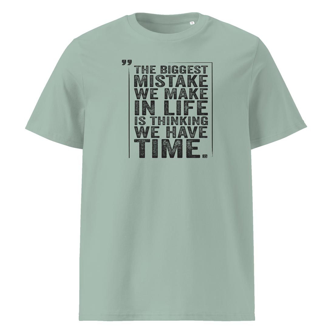 THE BIGGEST MISTAKE – streetwear tričko z bio bavlny | FleekFox v barvě Aloe