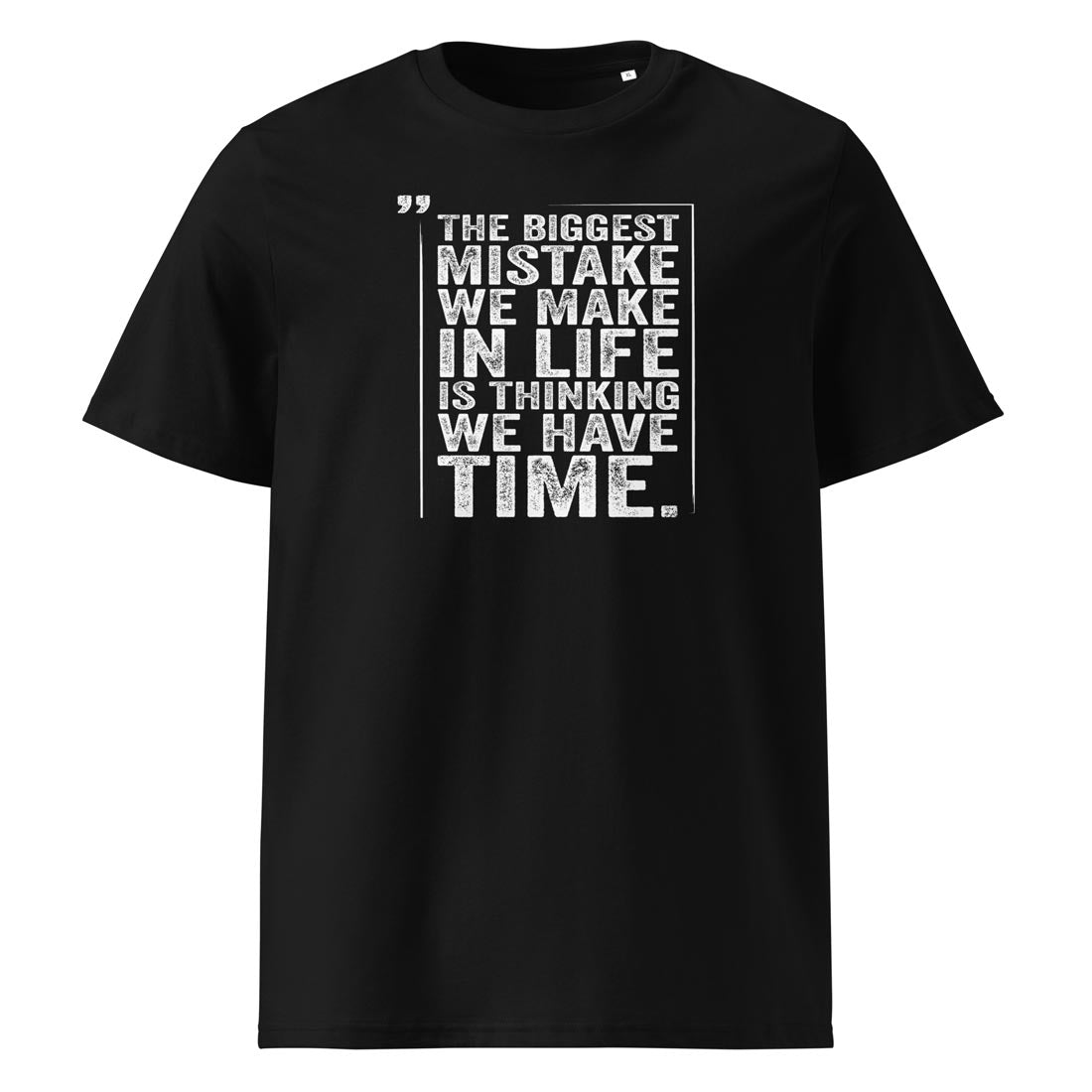 THE BIGGEST MISTAKE – streetwear tričko z bio bavlny | FleekFox v barvě Black