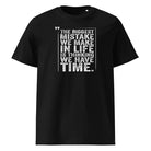 THE BIGGEST MISTAKE – streetwear tričko z bio bavlny | FleekFox v barvě Black