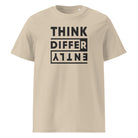 THINK DIFFERENTLY – tričko z bio bavlny pro ty, co vidí svět jinak | FleekFox v barvě Desert Dust