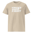 WAKE UP AND FIGHT – streeatwer tričko z bio bavlny | FleekFox v barvě Desert Dust