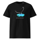 WHALE AND WATER – streetwear tričko z bio bavlny Stanley/Stella | FleekFox v barvě černá