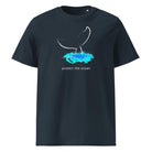 WHALE AND WATER – streetwear tričko z bio bavlny | FleekFox v barvě India Ink Grey 3XL