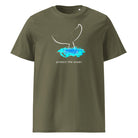 WHALE AND WATER – streetwear tričko z bio bavlny Stanley/Stella | FleekFox v barvě  Khaki