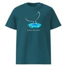 WHALE AND WATER – streetwear tričko z bio bavlny Stanley/Stella | FleekFox v barvě Stargazer