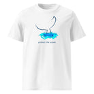 WHALE AND WATER – streetwear tričko z bio bavlny Stanley/Stella | FleekFox v barvě bílá