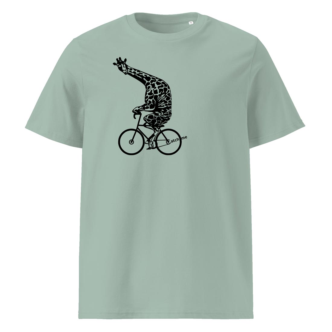 ŽIRAFA NA KOLE – tričko z bio bavlny pro ty, co mají rádi nadhled | FleekFox v barvě Aloe
